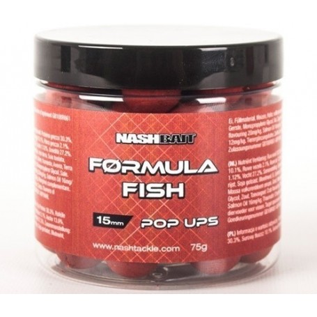 Plaukiantys boiliai NASH FORMULA FISH POP UPS  75g
