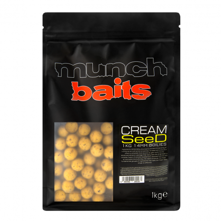 Šeriaminiai boiliai Munch baits Cream Seed boilies