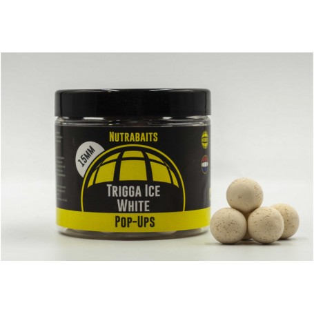 Plaukiantys boiliai Nutra Baits Shelf POP UP Trigga Ice Whites